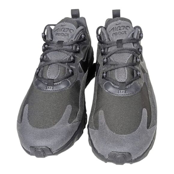NWOB NIKE Air Max 270 React 'Triple Black' Running Shoes Size 8.5 - Picture 4 of 10